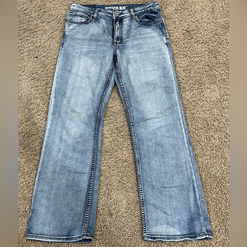 Boys Flypaper Blue Bootcut Jeans